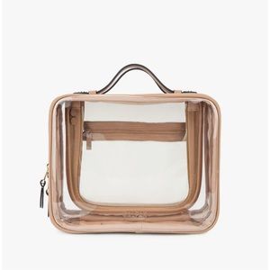 Calpak Large Clear Cosmetic Case in Carmel, excellent condition. Only used 1x.